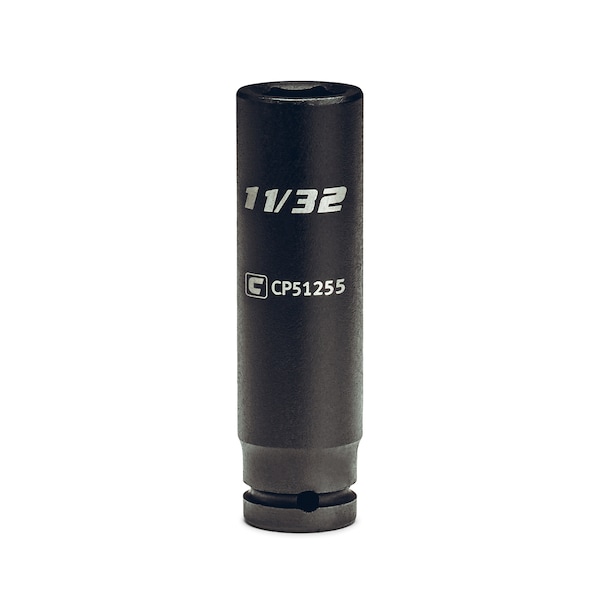 Capri Tools 1/4 in Drive 11/32 in 6-Point SAE Deep Impact Socket - CP51255