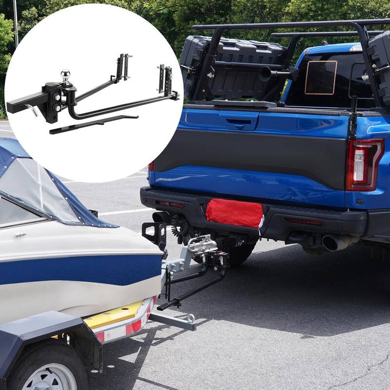 VEVOR Weight Distribution Hitch Kit 2 in. Shank Weight Distributing Hitch 2.5 in. Drop, 6.5 in. Rise (10K lbs., 35 in. Bars) - YBKZTCG7IN2517W6VV0