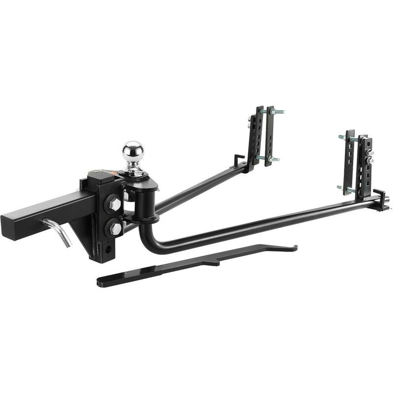VEVOR Weight Distribution Hitch Kit 2 in. Shank Weight Distributing Hitch 2.5 in. Drop, 6.5 in. Rise (10K lbs., 35 in. Bars) - YBKZTCG7IN2517W6VV0