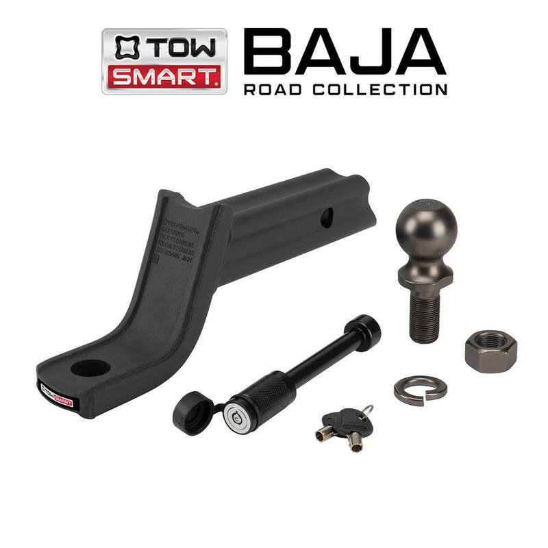 TowSmart BAJA 5,000 lb. X-Mount Security Kit, 3-1/4 in. Drop x 2 in. Rise x 1 in. Shank Ball Mount, 2 in. Ball, 5/8 in. Pin - 7341