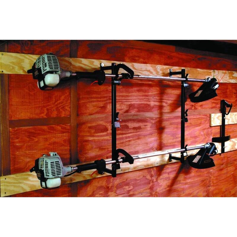 Buyers Products Company Snap-In-Style 3-Position Landscape Trimmer Lockable Rack Holder for Enclosed Trailers - LT12