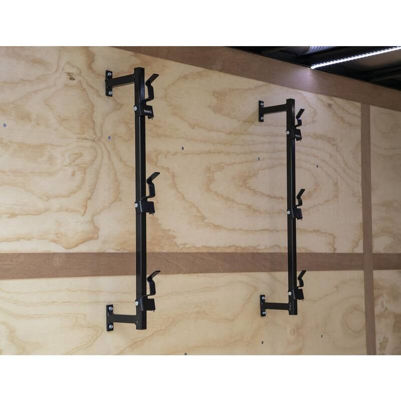 Buyers Products Company Snap-In-Style 3-Position Landscape Trimmer Lockable Rack Holder for Enclosed Trailers - LT12