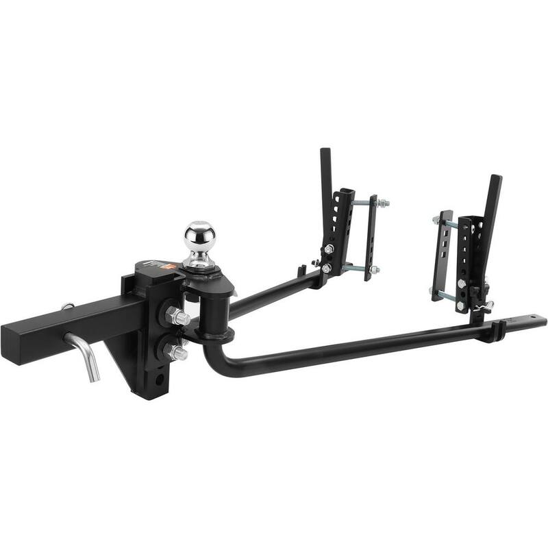VEVOR Weight Distribution Hitch Kit 2 in. Shank Weight Distributing Hitch 2.5 in. Drop, 6.5 in. Rise (17K lbs., 35 in. Bars) - YBKZTCG7IN251IZFWV0