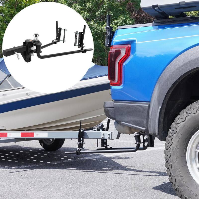 VEVOR Weight Distribution Hitch Kit 2 in. Shank Weight Distributing Hitch 2.5 in. Drop, 6.5 in. Rise (17K lbs., 35 in. Bars) - YBKZTCG7IN251IZFWV0