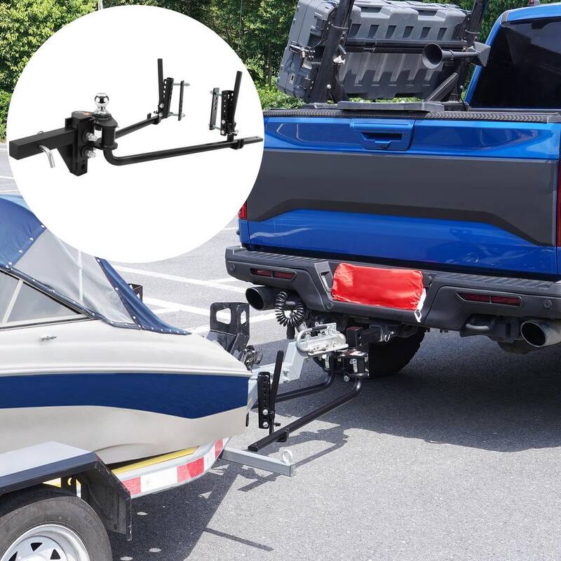 VEVOR Weight Distribution Hitch Kit 2 in. Shank Weight Distributing Hitch 2.5 in. Drop, 6.5 in. Rise (17K lbs., 35 in. Bars) - YBKZTCG7IN251IZFWV0