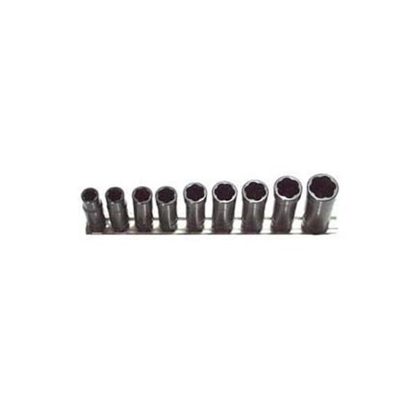 H.B. Products H.B. Products TRTSMD3809B 9 Piece .38 in. Drive Deep Metric Turbo Socket Set - TRTSMD3809B