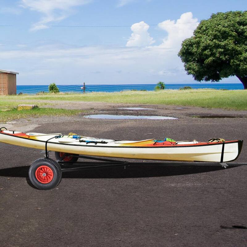 VEVOR Boat Trailer Dolly 420 lbs. Carbon Steel Trailer Mover with 96 in.-116 in. Adjustable Length for Moving Kayak, Boat - CYSDQYCHC4202WOE2V0