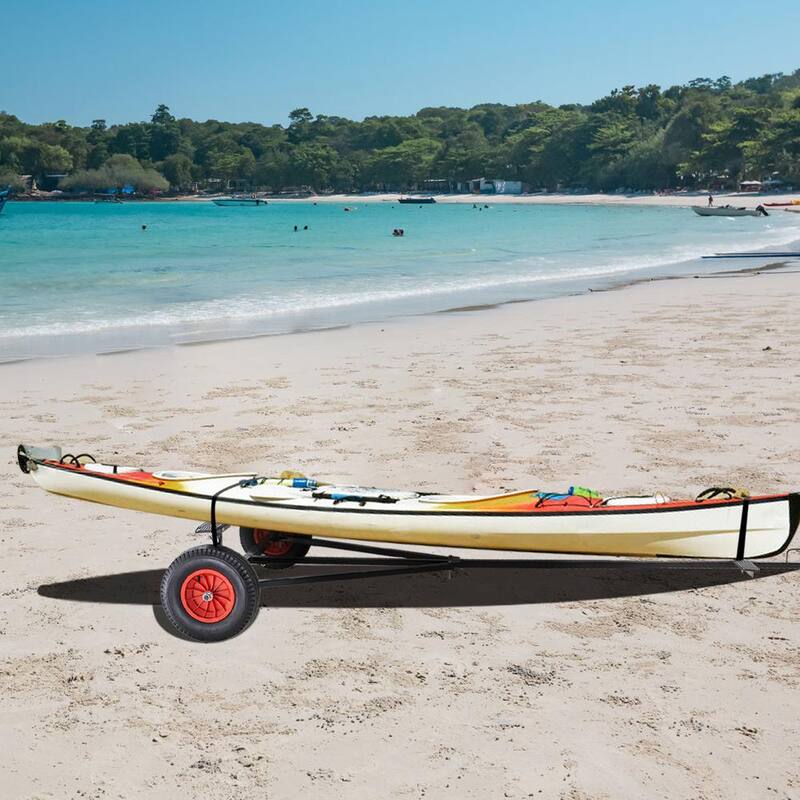 VEVOR Boat Trailer Dolly 420 lbs. Carbon Steel Trailer Mover with 96 in.-116 in. Adjustable Length for Moving Kayak, Boat - CYSDQYCHC4202WOE2V0