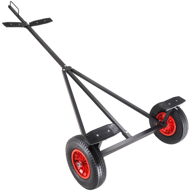 VEVOR Boat Trailer Dolly 420 lbs. Carbon Steel Trailer Mover with 96 in.-116 in. Adjustable Length for Moving Kayak, Boat - CYSDQYCHC4202WOE2V0