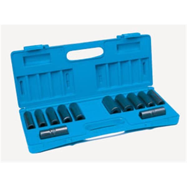 Light House Beauty 1500DW 0.5 in. Drive 12 Piece Extra-Thin Wall Set - LI1595655