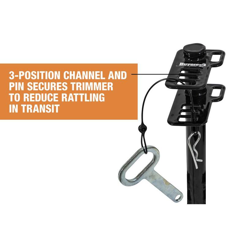 Buyers Products Company Channel Style 3-Position Landscape Trimmer Rack Holder for Open Trailers with Padlocks - LT13