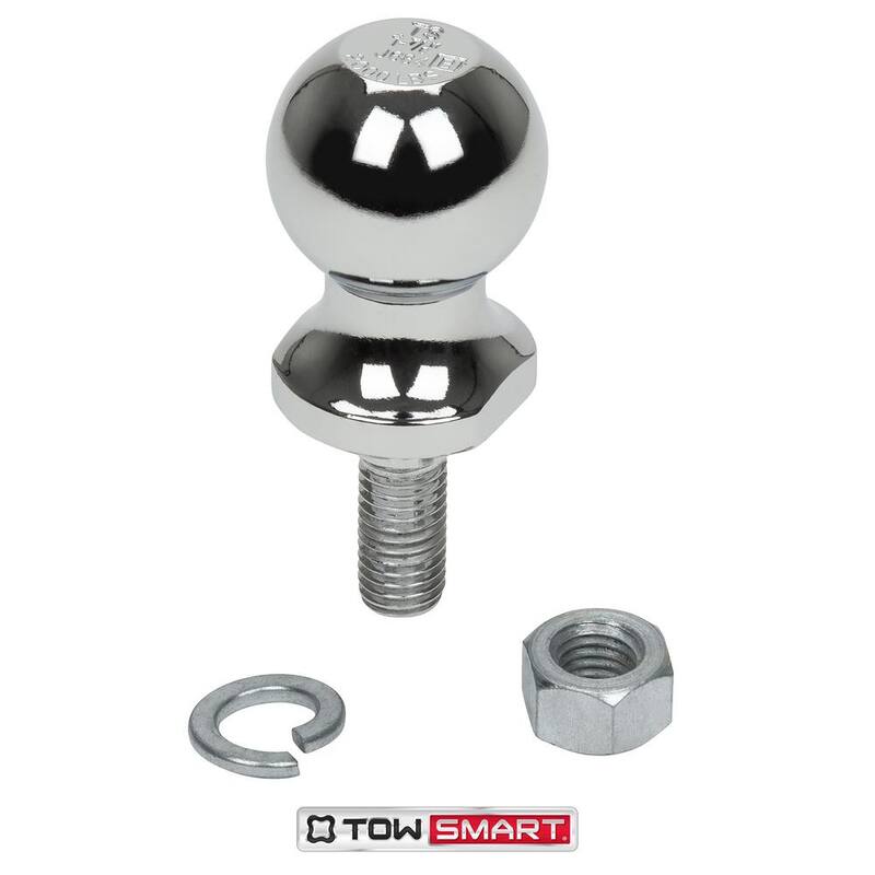 TowSmart Class 1 2,000 lb. 1-7/8 in. Ball Diameter, 5/8 in. Shank Diameter, 1-3/4 in. Shank Length Chrome Trailer Hitch Ball - 729