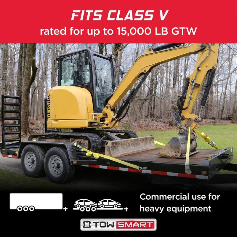 TowSmart Class V, 15,000 lb., 3 in. Drop x 1-1/2 in. Rise x 1-1/4 in. Shank, X-Mount Trailer Hitch Ball Mount - 7182