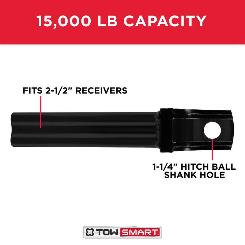 TowSmart Class V, 15,000 lb., 3 in. Drop x 1-1/2 in. Rise x 1-1/4 in. Shank, X-Mount Trailer Hitch Ball Mount - 7182