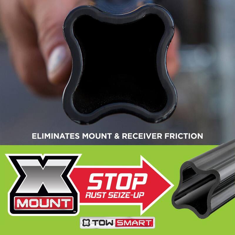 TowSmart Class V, 15,000 lb., 3 in. Drop x 1-1/2 in. Rise x 1-1/4 in. Shank, X-Mount Trailer Hitch Ball Mount - 7182