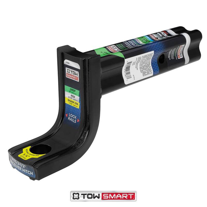 TowSmart Class V, 15,000 lb., 5 in. Drop x 3-1/2 in. Rise x 1-1/4 in. Shank, X-Mount Trailer Hitch Ball Mount - 7183