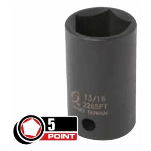 Gourmetgalley 0.5 in. Drive with 5 Point 0.81 in. Impact Socket - GO96092