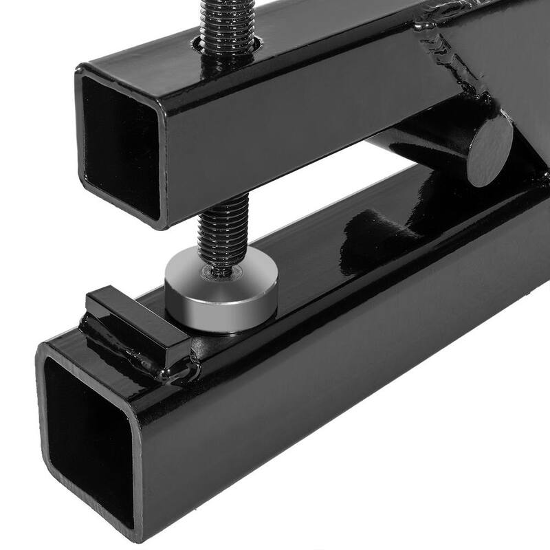 Stark 2 in. Clamp-On Trailer Hitch Ball Mount Receiver for Tractor, Trailer, Deere, Bobcat in Red - 22048