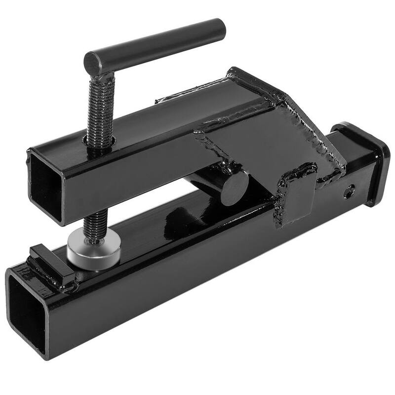 Stark 2 in. Clamp-On Trailer Hitch Ball Mount Receiver for Tractor, Trailer, Deere, Bobcat in Red - 22048