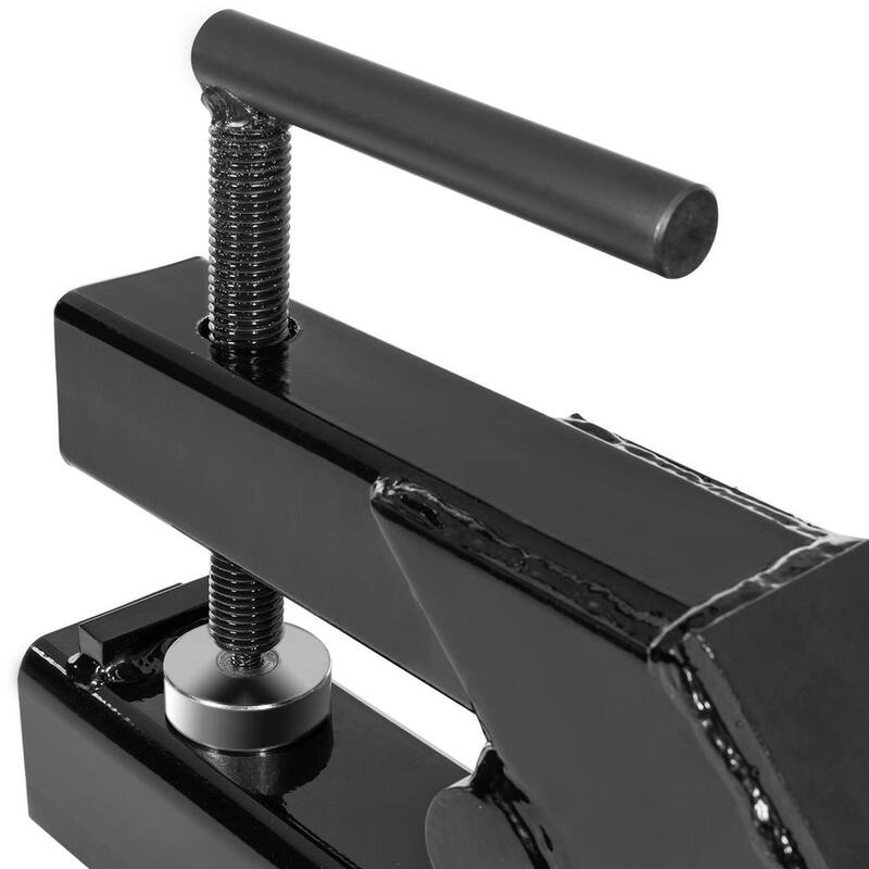 Stark 2 in. Clamp-On Trailer Hitch Ball Mount Receiver for Tractor, Trailer, Deere, Bobcat in Red - 22048