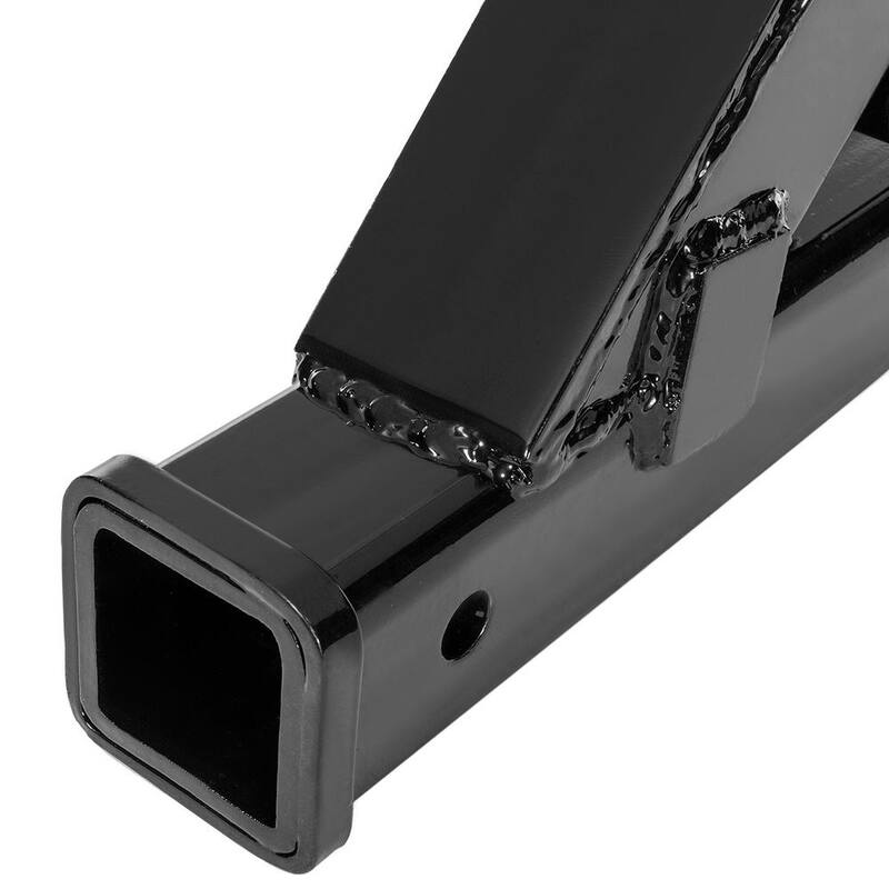 Stark 2 in. Clamp-On Trailer Hitch Ball Mount Receiver for Tractor, Trailer, Deere, Bobcat in Red - 22048