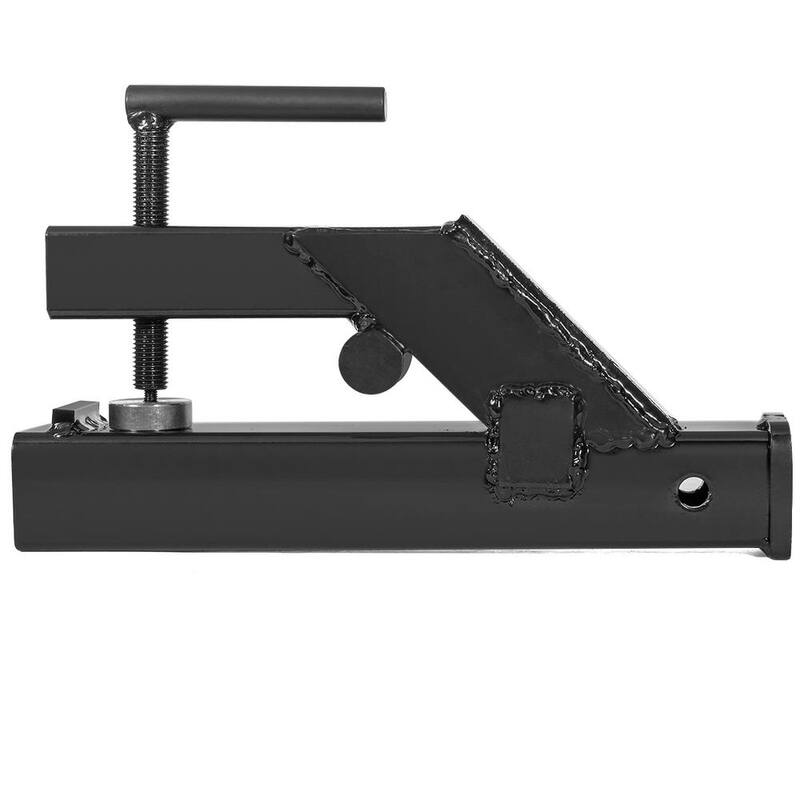 Stark 2 in. Clamp-On Trailer Hitch Ball Mount Receiver for Tractor, Trailer, Deere, Bobcat in Red - 22048