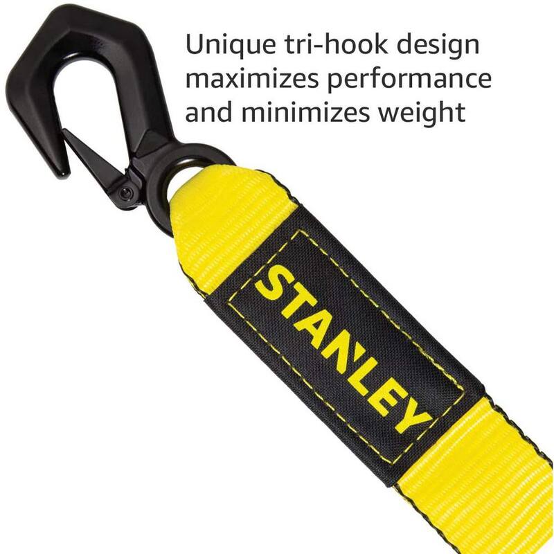 Unbranded 2 in. x 20 ft. Tow Strap with Tri-Hook and 9,000 lbs. Break Strength - S1051
