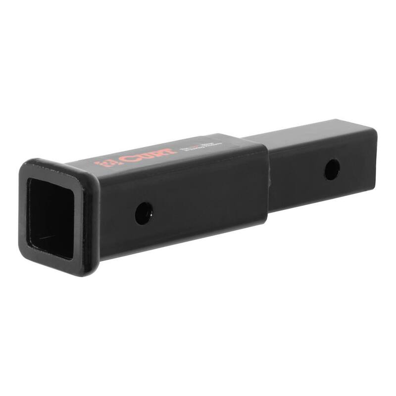 CURT 8 in. Receiver Tube Extender (2 in. Shank, 3,500 lbs.), Towing Draw Bar - 45791