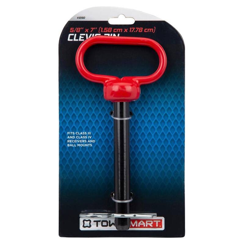 TowSmart 5/8 in. x 7 in. Steel Hitch Pin with Clip - 1290