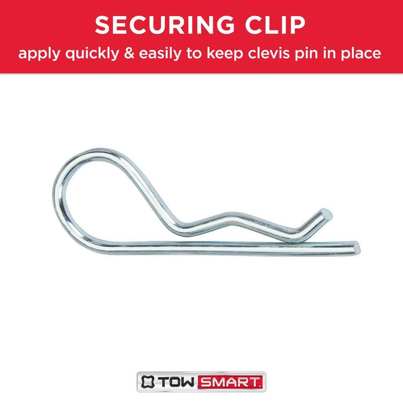 TowSmart 5/8 in. x 7 in. Steel Hitch Pin with Clip - 1290
