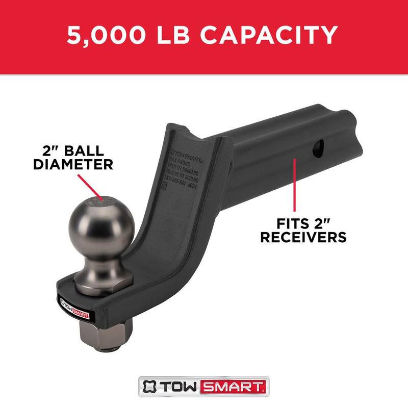 TowSmart BAJA 5,000 lb. X-Mount Starter Kit, 3-1/4 in. Drop x 2 in. Rise x 1 in. Shank Hitch Mount, 2 in. Ball, 5/8 in. Hitch Pin - 7339