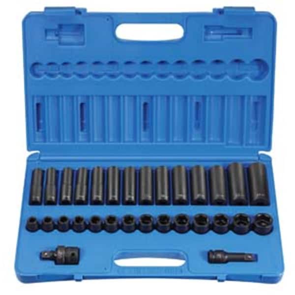 Light House Beauty 1/2" Drive 30 Pieces Standard Deep Metric Set - LI2571891