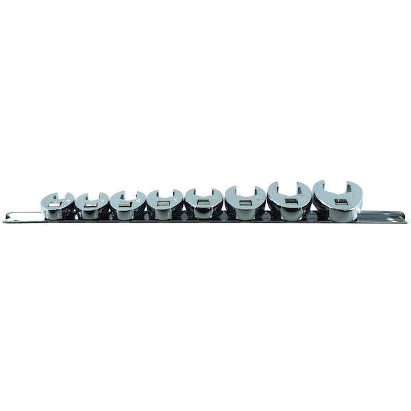 K-Tool International 3/8" Drive SAE Crwft Flre Nut Wrnch Set, 3/8"Dr, 8PCS, 8 pcs - KTI-22300