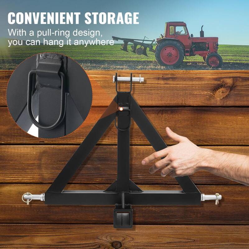 VEVOR 3 Point Hitch Receiver 2 in. Receiver Trailer Hitch Category 1 Tractor Tow Drawbar Adapter for Trailers Farm Equipment - SJXTJ2519YCSE9MANV0
