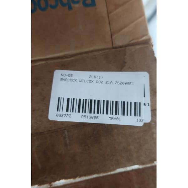 Babcock Wilcox SPARE PARTS KIT 118V-AC GENERATOR PARTS AND ACCESSORY - G92 21A 252000E1