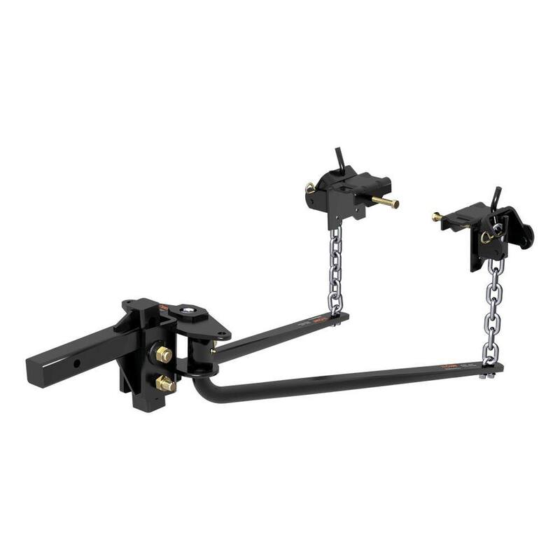 CURT MV Round Bar Weight Distribution Hitch, 2 in., Universal (5K - 6K lbs., 31-3/16 in. Bars) - 17050