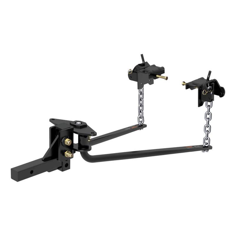 CURT MV Round Bar Weight Distribution Hitch, 2 in., Universal (5K - 6K lbs., 31-3/16 in. Bars) - 17050
