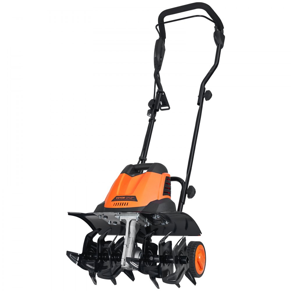 VEVOR 12 Amp Electric Tiller, 18" Tilling Width 3.94" Tilling Depth Corded Electric Tiller/Cultivator, Steel Mn Tines, Rototiller for Garden Lawn Soil Digging - YXDDGYJ12AMPFHZHZV1