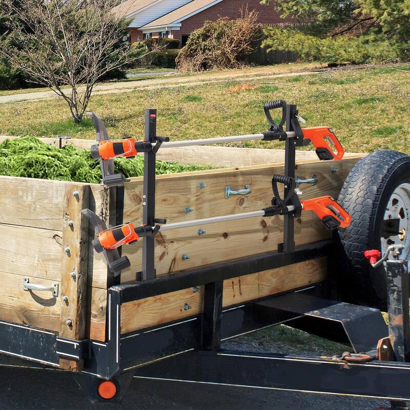 VEVOR Trimmer Rack 2-Place Weeder Trimmer Rack Trailer Kit with Zinc Alloy Password Lock, Pair - ZLSDCJGJ2000TXQY8V0