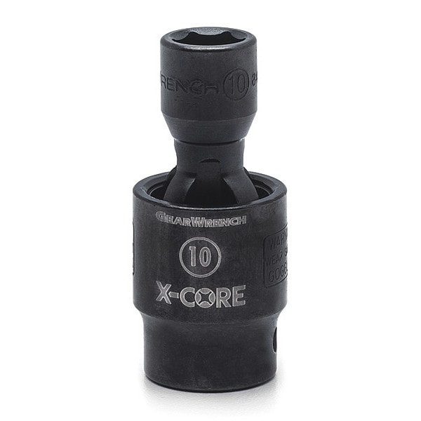 Gearwrench 3/8" Drive 6 Point Standard X-Core™ Pinless Impact Universal Metric Socket 10mm - 84460