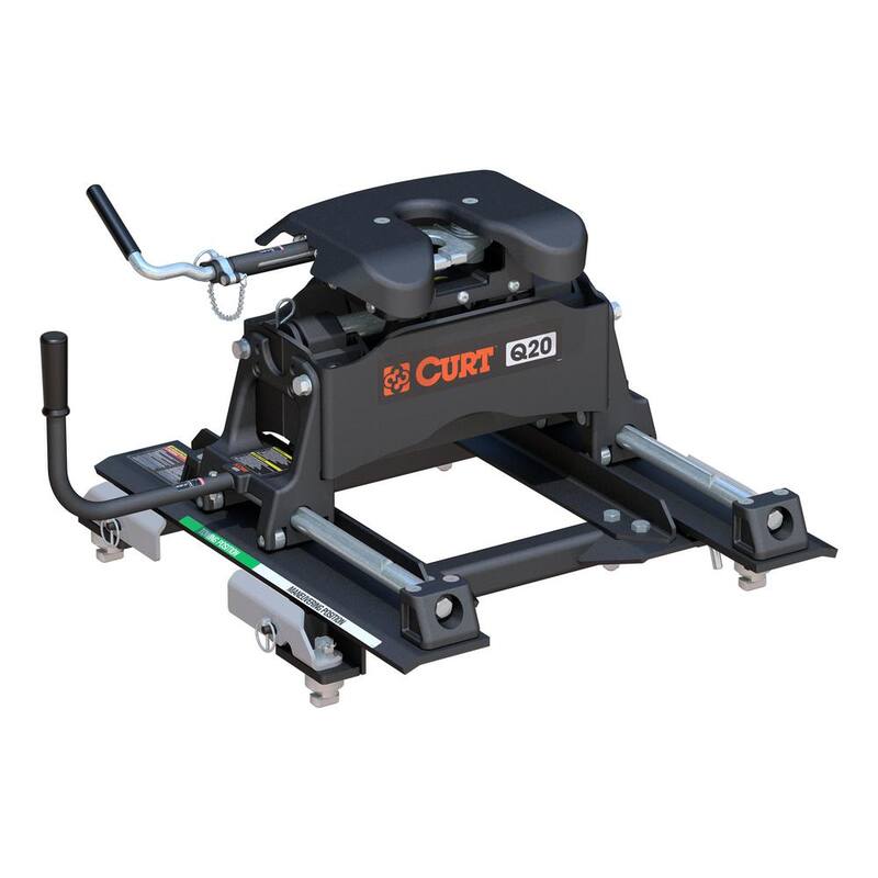 CURT Q20 5th Wheel Hitch with Roller and GM Puck System Adapter - 16671