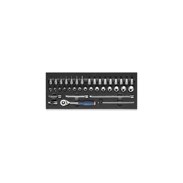Garant Socket set 3/8 inch in Heavy Duty Foam, 37 Pc - 953741 37