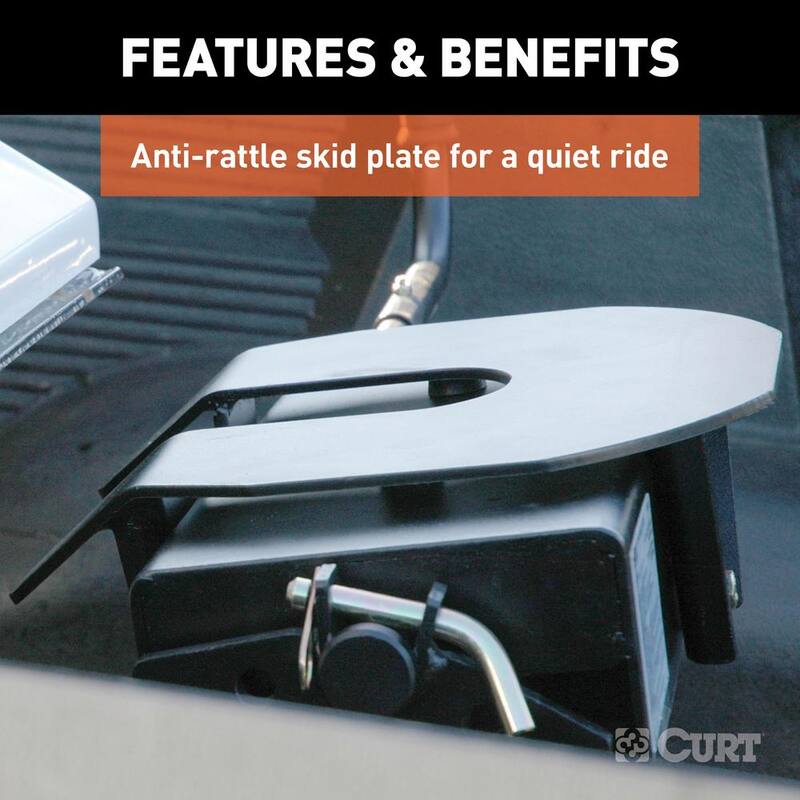 CURT E16 5th Wheel Hitch with Dual Axis Head and 16,000 lbs. Capacity - 16115