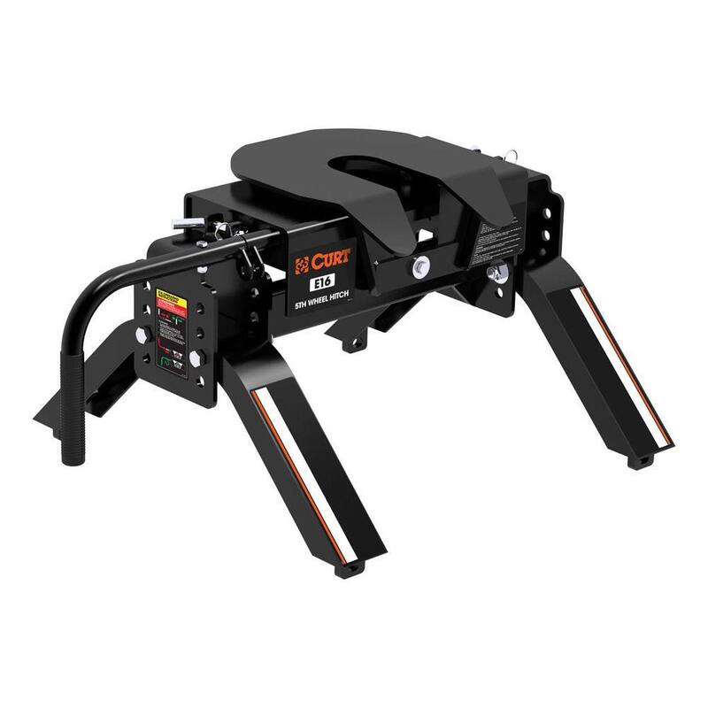CURT E16 5th Wheel Hitch with Dual Axis Head and 16,000 lbs. Capacity - 16115