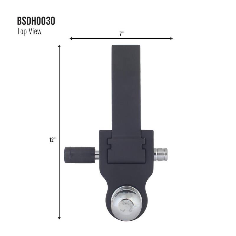 Trailer Valet Blackout 0 in. - 4 in. Drop, 10000 lbs. Capacity Class IV Drop Hitch - Adjustable (2 in. Plus 2-5/16 in.) - BSDH0030