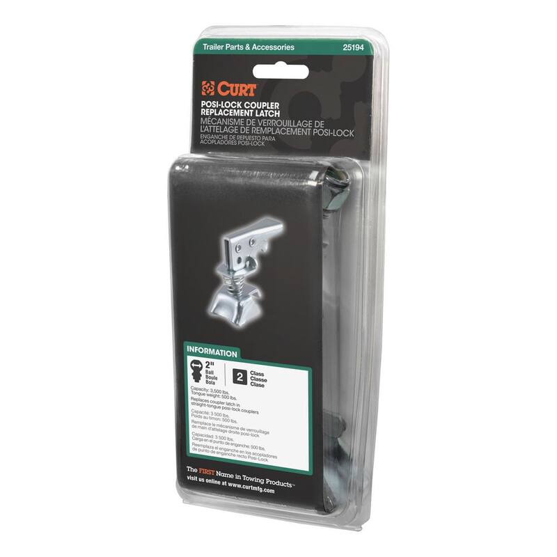 CURT Replacement 2" Posi-Lock Coupler Latch for Straight-Tongue Couplers - 25194