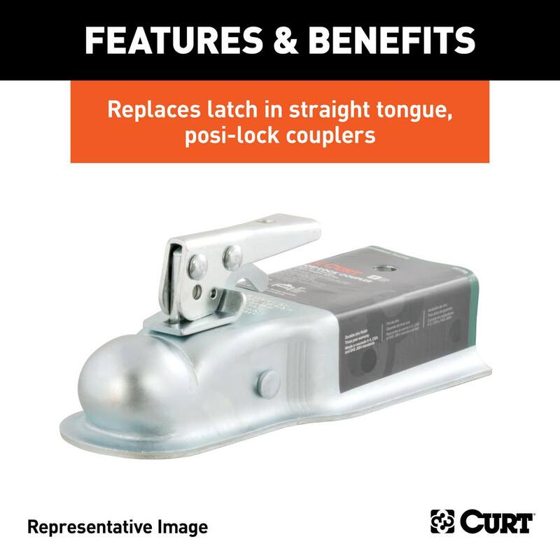 CURT Replacement 2" Posi-Lock Coupler Latch for Straight-Tongue Couplers - 25194