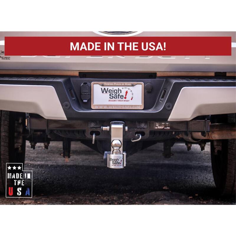 Weigh Safe Aluminum 10" Adjustable Trailer Hitch for 2.5" Receiver w/ Built in Weight Scale - 18,500 lbs GTW - WS10-2.5