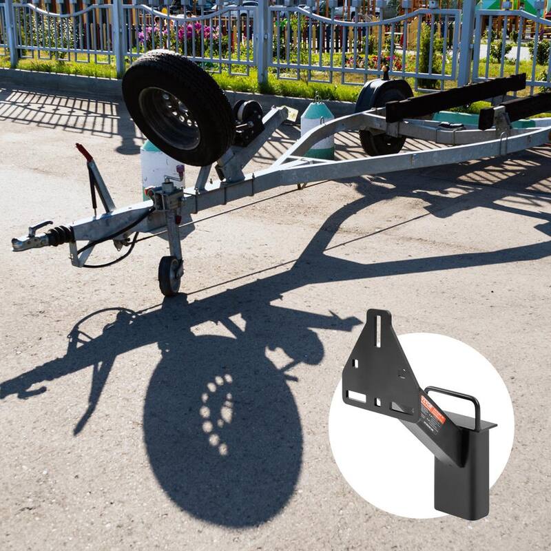 VEVOR Spare Tire Carrier 160 lbs. Trailer Kit Spare Tire Mount for Most 4 & 5 and 6 & 8 Lugs Wheels on 4 in. to 6.5 in. Bolt - BTCFJCK150LBSV8AWV0