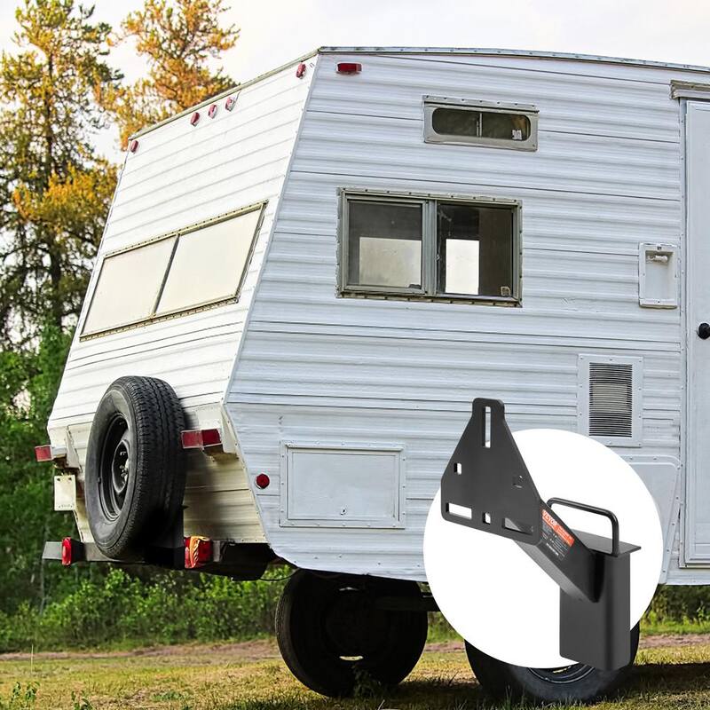 VEVOR Spare Tire Carrier 160 lbs. Trailer Kit Spare Tire Mount for Most 4 & 5 and 6 & 8 Lugs Wheels on 4 in. to 6.5 in. Bolt - BTCFJCK150LBSV8AWV0